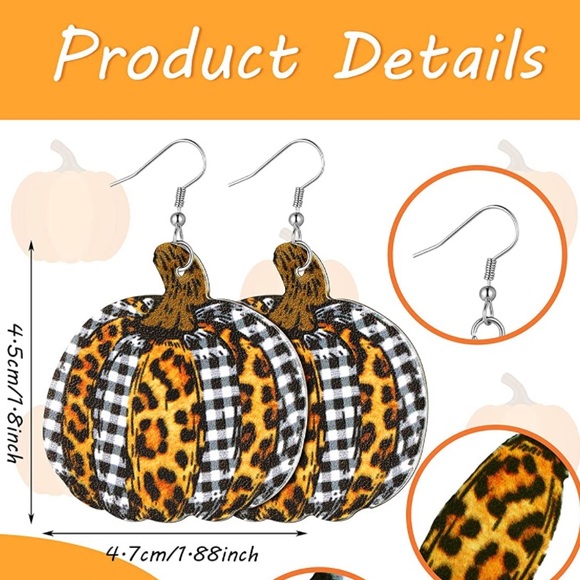 🦃 ✨3 for$20✨NWT Earrings✨ ✨Hand Crafted ✨Artisan!✨ 🍁 - Picture 3 of 8